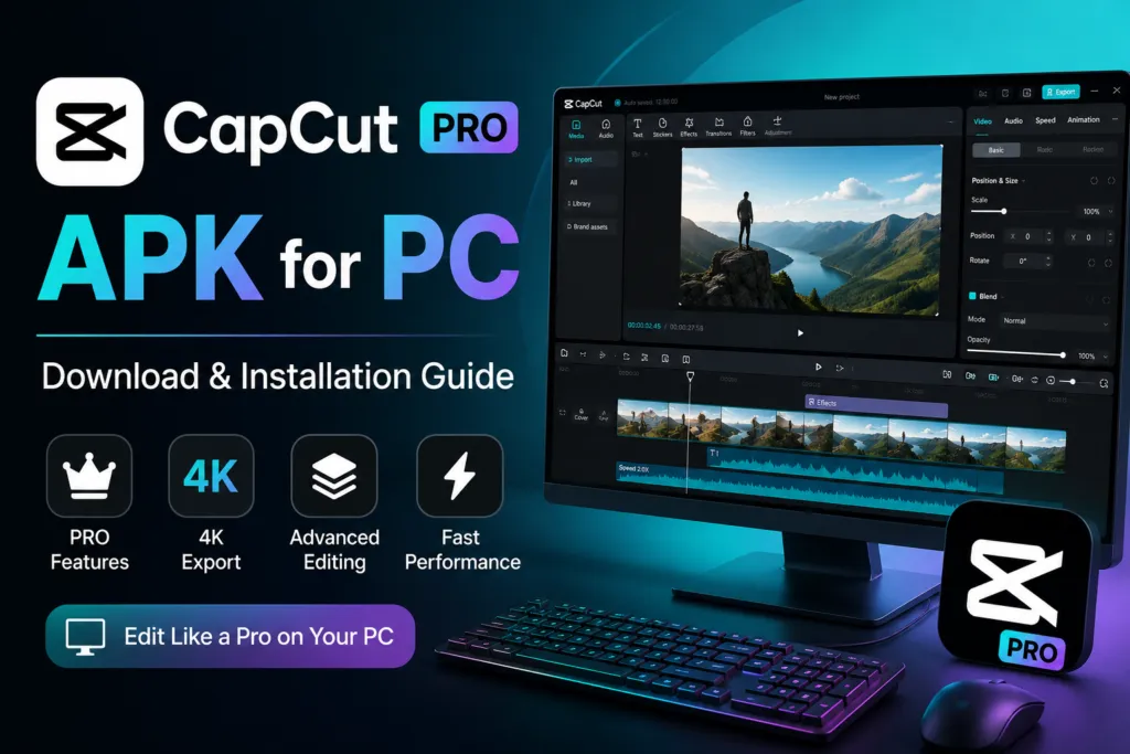 CapCut Pro APK for PC Download