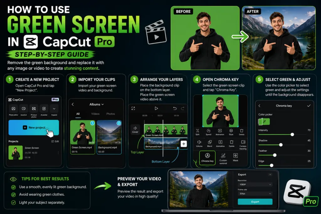 How to Use Green Screen in CapCut Pro